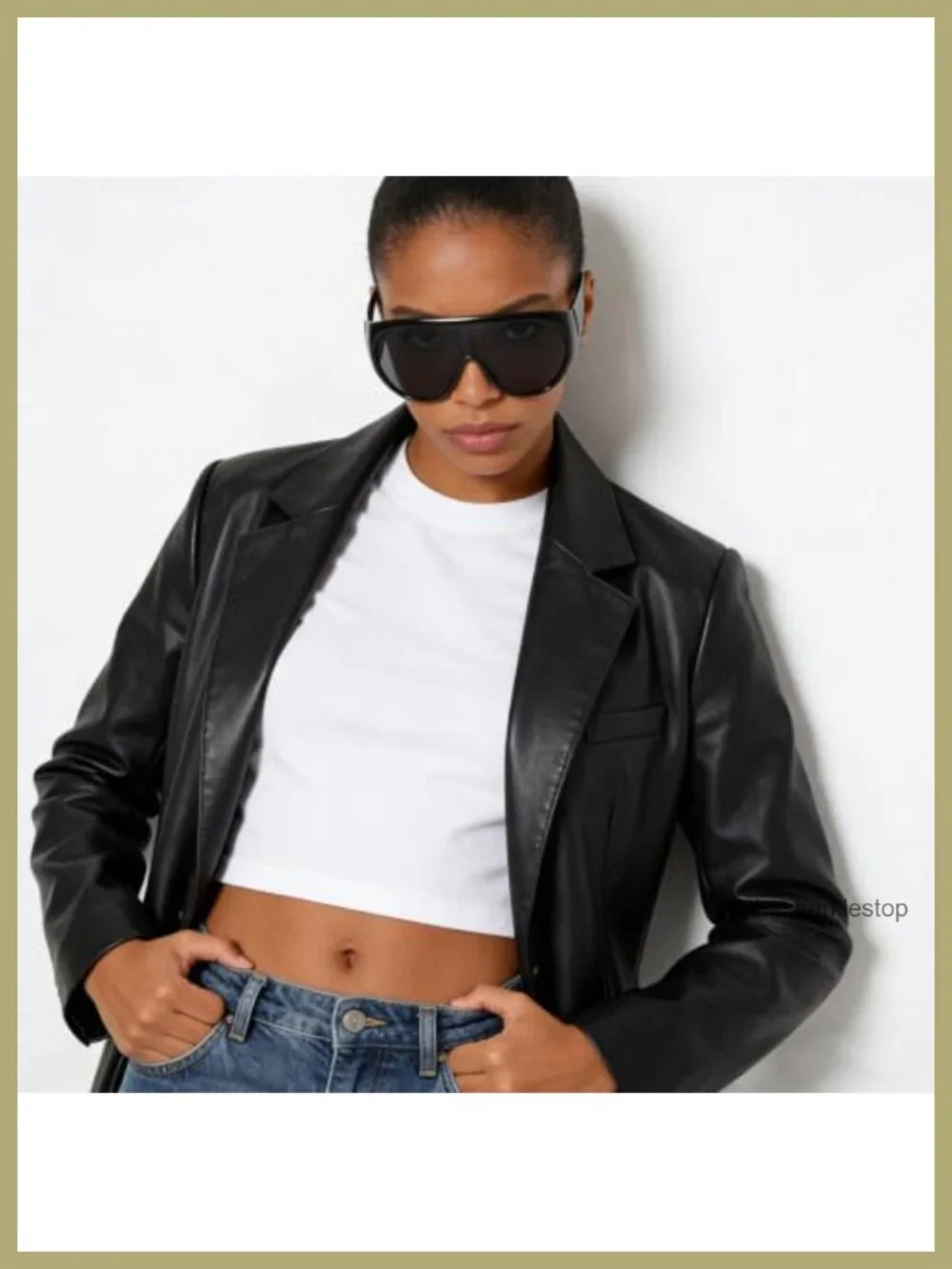 Oversized Chunky Wrap Around Sunglasses for Women UV400 Large Shield Shades